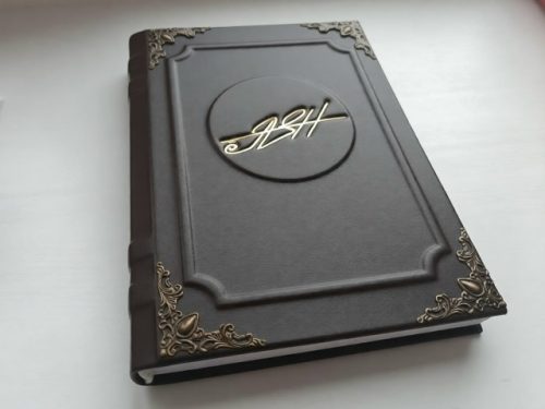 Ежедневник из натуральной кожи с логотипом