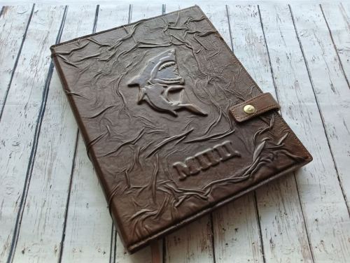 папка для документов из натуральной кожи